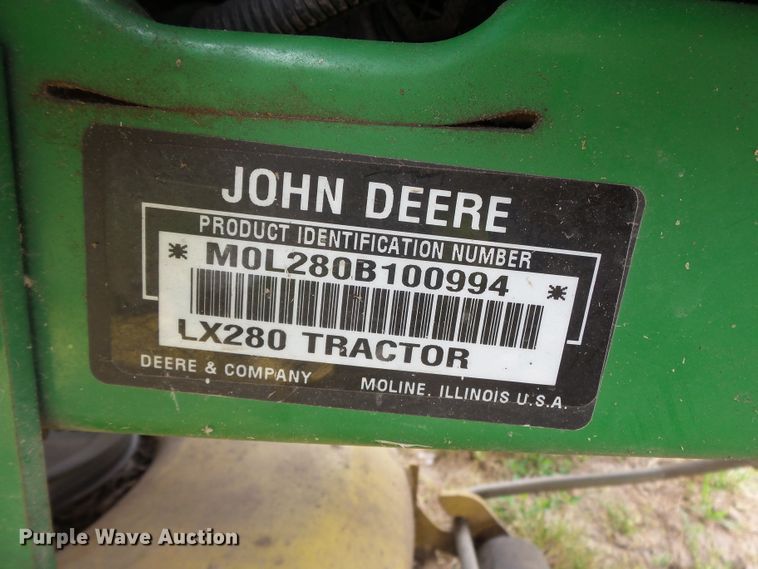 image for item DH7973 John Deere LX280 lawn mower