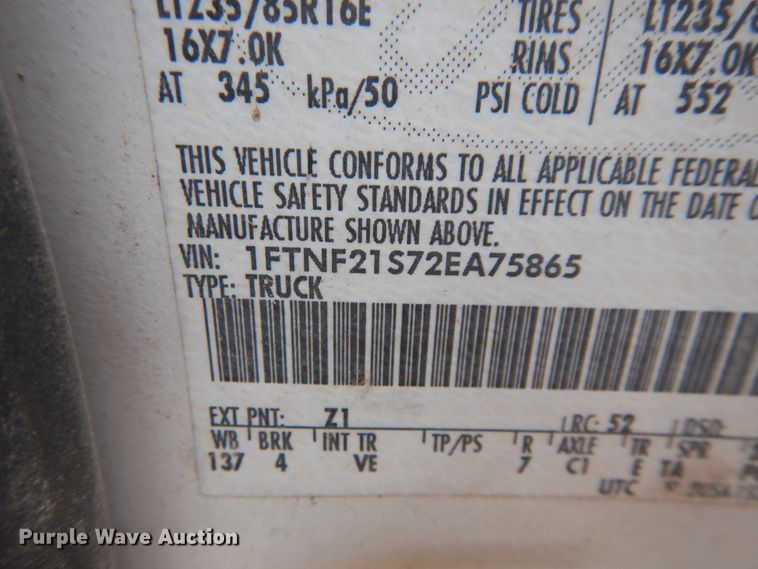 image for item DI0139 2002 Ford F250 Super Duty  pickup truck