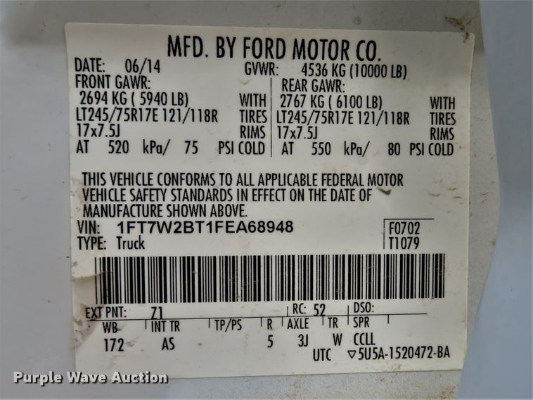 image for item DI2220 2015 Ford F250 Super Duty XL  Crew Cab pickup truck