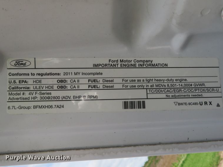 image for item DI2222 2011 Ford F350 Super Duty XL  dump bed pickup truck