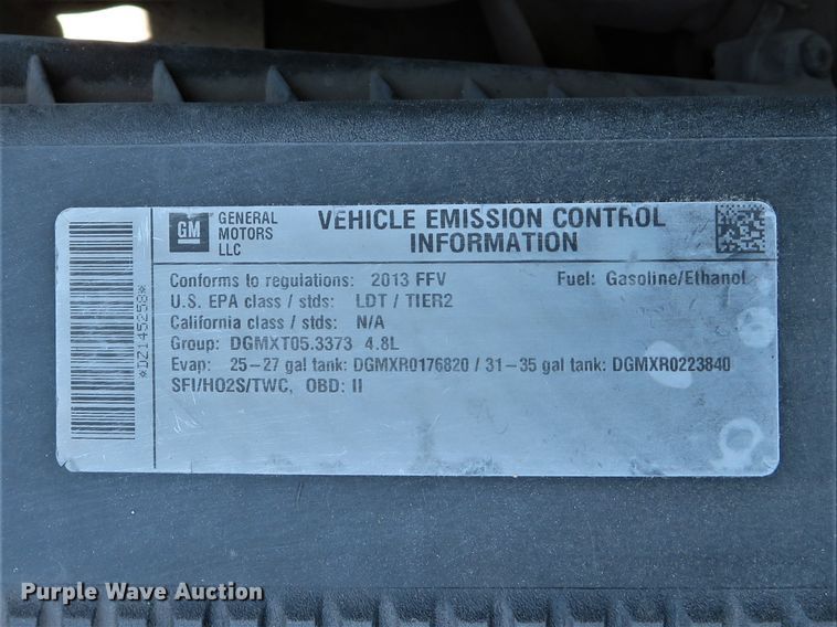 image for item DI2241 2013 Chevrolet Silverado 1500  Ext. Cab pickup truck