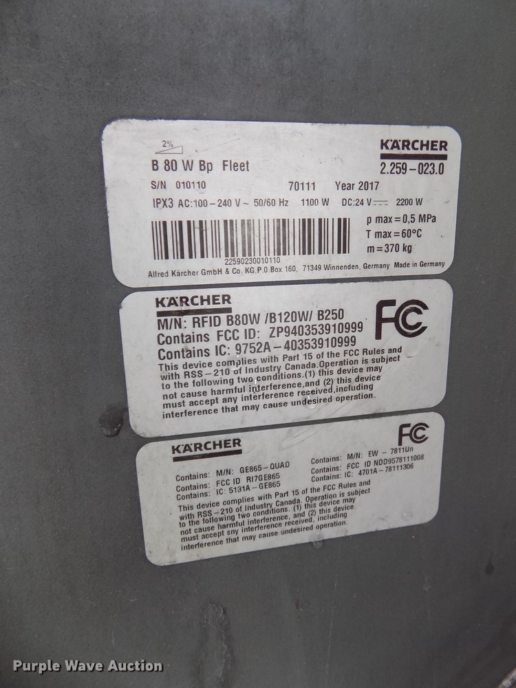 image for item DO9330 2017 Karcher Professional R65 floor scrubber