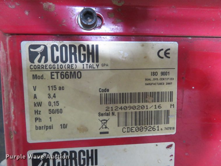 image for item GI9166 Corghi ET66 tire balancer