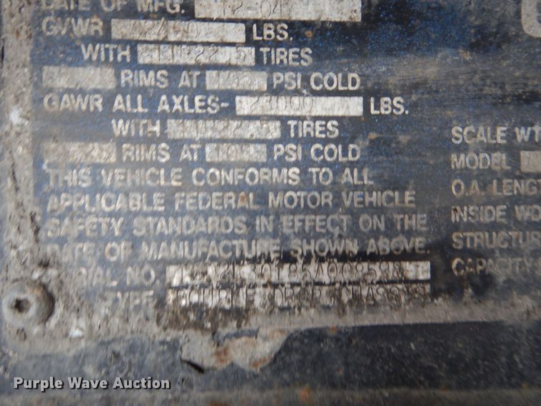 image for item GL9719 2005 Clark refrigerated van trailer