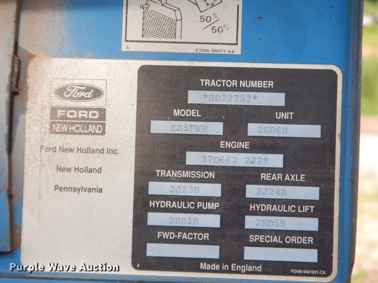 image for item GN9419 1992 Ford 6640  tractor