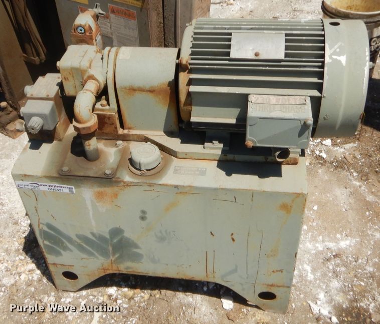 image for item GN9431 WA Whitney Corp 600-122 hydraulic pump
