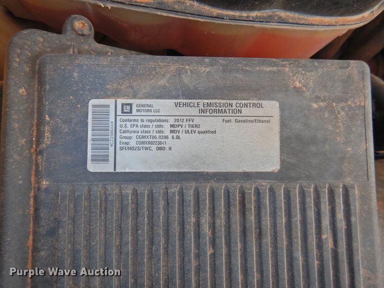 image for item GN9898 2012 Chevrolet Silverado 2500HD  Ext. Cab pickup truck