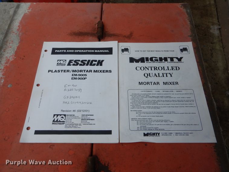 image for item GO9676 Essick EM-900 mortar mixer