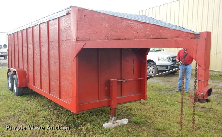 image for item GP9187 1996 shop built enclosed cargo trailer
