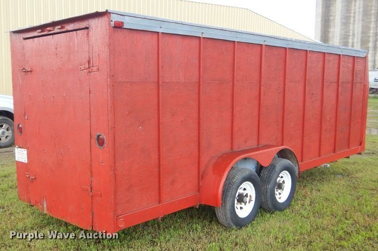 image for item GP9187 1996 shop built enclosed cargo trailer
