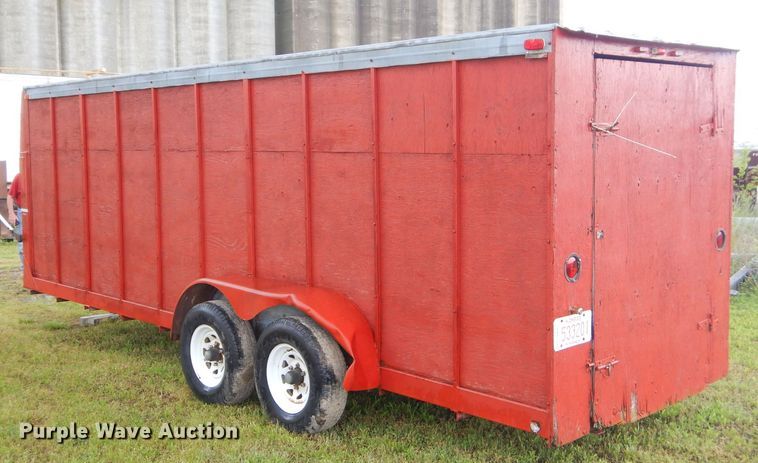 image for item GP9187 1996 shop built enclosed cargo trailer