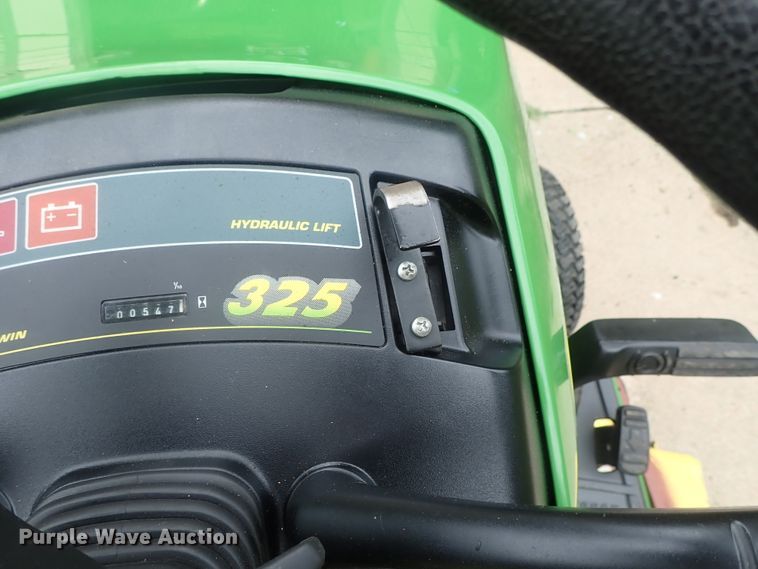 image for item GR9204 John Deere 325 lawn mower