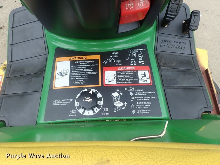 image for item GR9204 John Deere 325 lawn mower