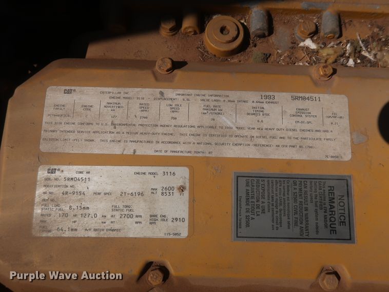 image for item GS9926 1996 Am General M109A4  flatbed truck