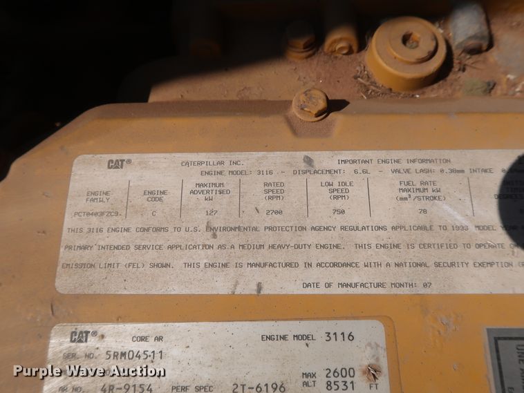 image for item GS9926 1996 Am General M109A4  flatbed truck