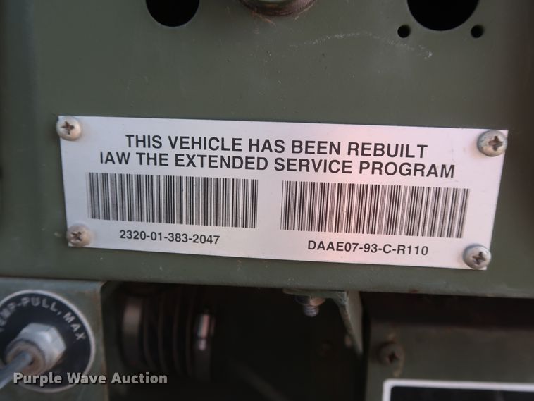 image for item GS9926 1996 Am General M109A4  flatbed truck