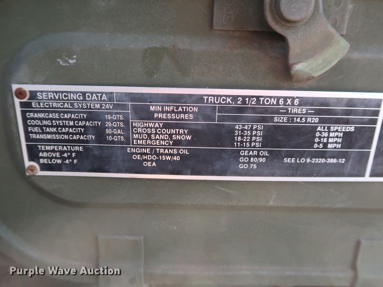 image for item GS9926 1996 Am General M109A4  flatbed truck