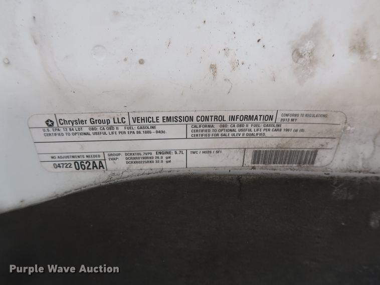 image for item GS9929 2013 Dodge Ram 1500  Quad Cab pickup truck