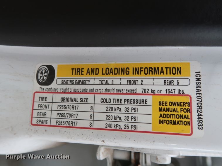 image for item GS9930 2012 Chevrolet Tahoe  SUV