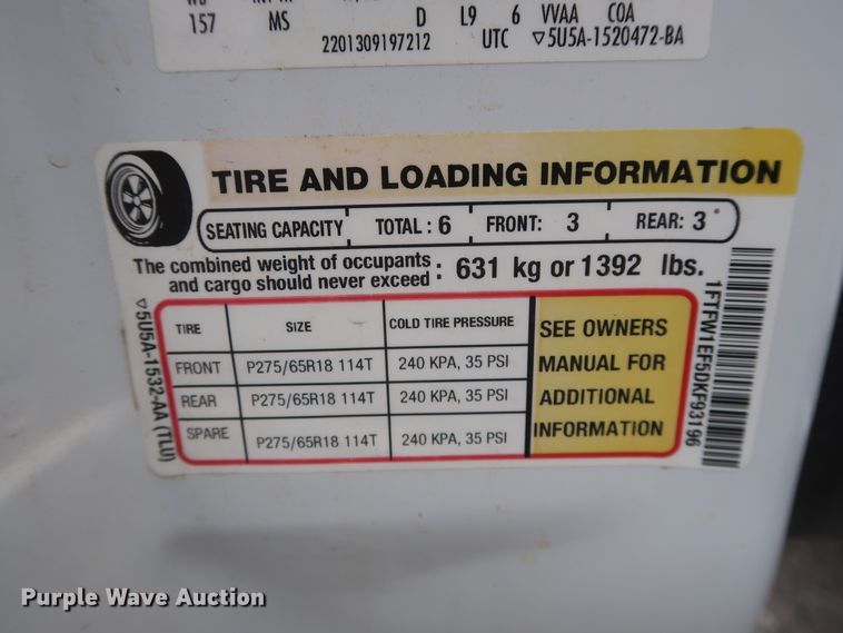 image for item GS9932 2013 Ford F150 XLT Texas Edition  SuperCrew pickup truck