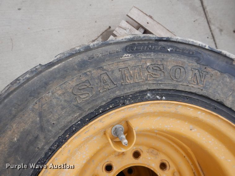 image for item GW9110 (4) Caterpillar 10-16.5 wheels and tires