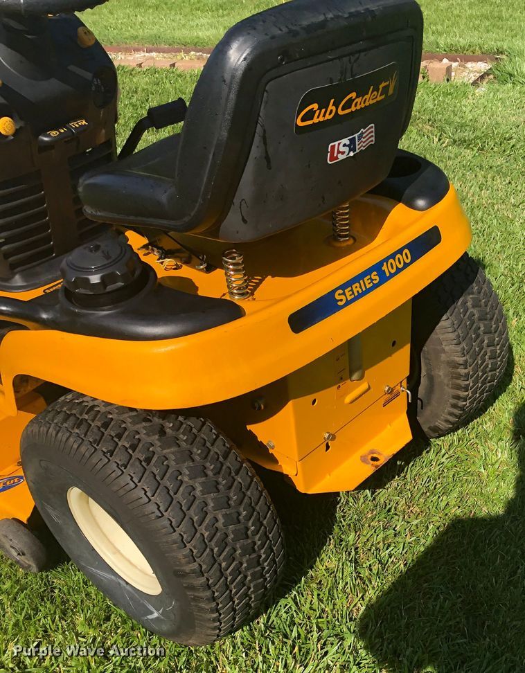 Cub Cadet LT1022 lawn mower in Manhattan, KS Item H1487 sold Purple