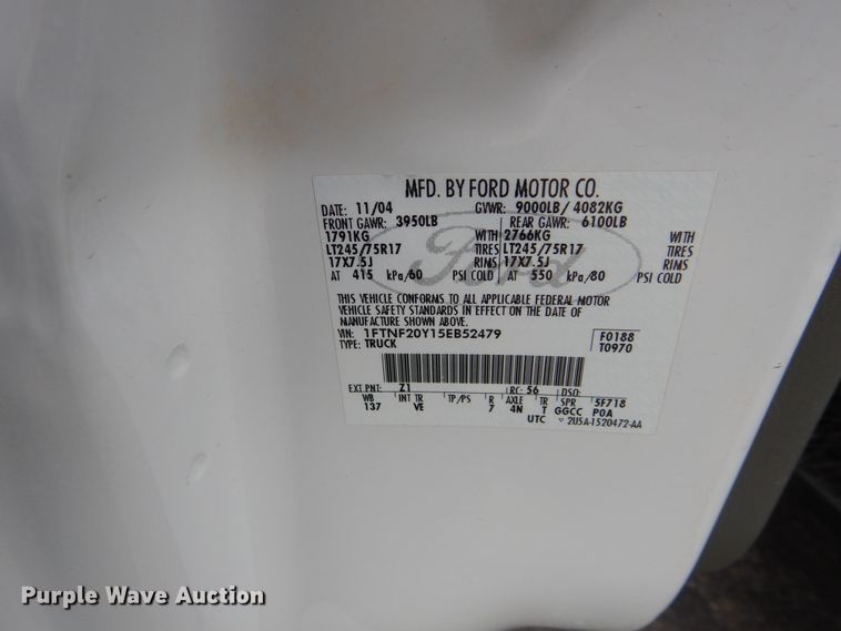 image for item HA9008 2005 Ford F250 Super Duty  pickup truck