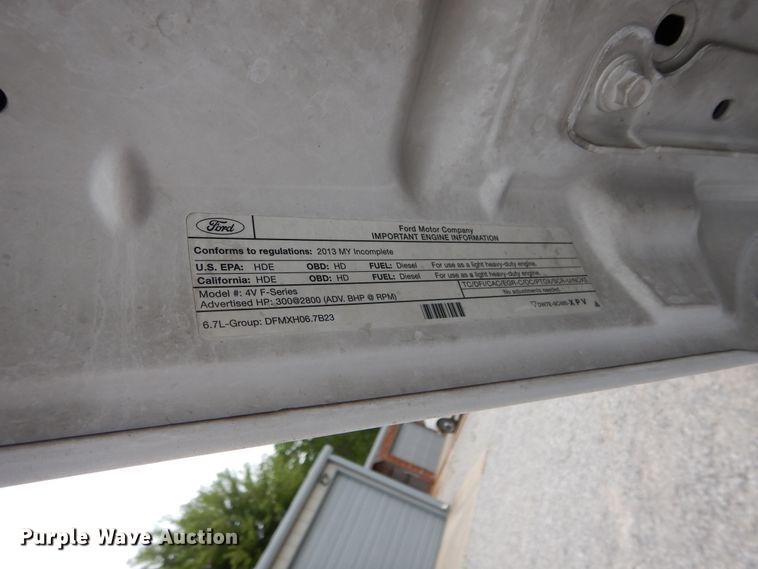 image for item HS9573 2013 Ford F450 Super Duty  box truck