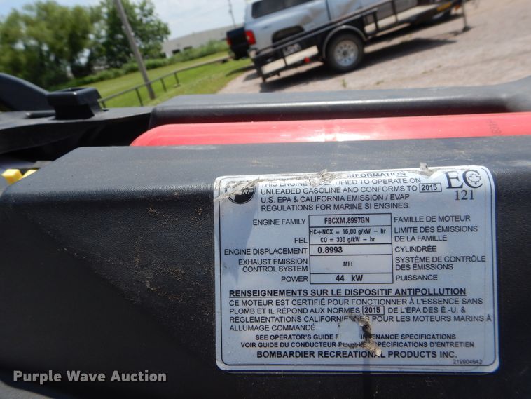 image for item HS9579 2015 Sea Doo Bombardier  personal watercraft