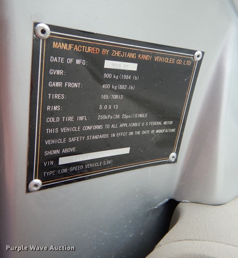 image for item HS9592 2009 Kandi Coco KD08E