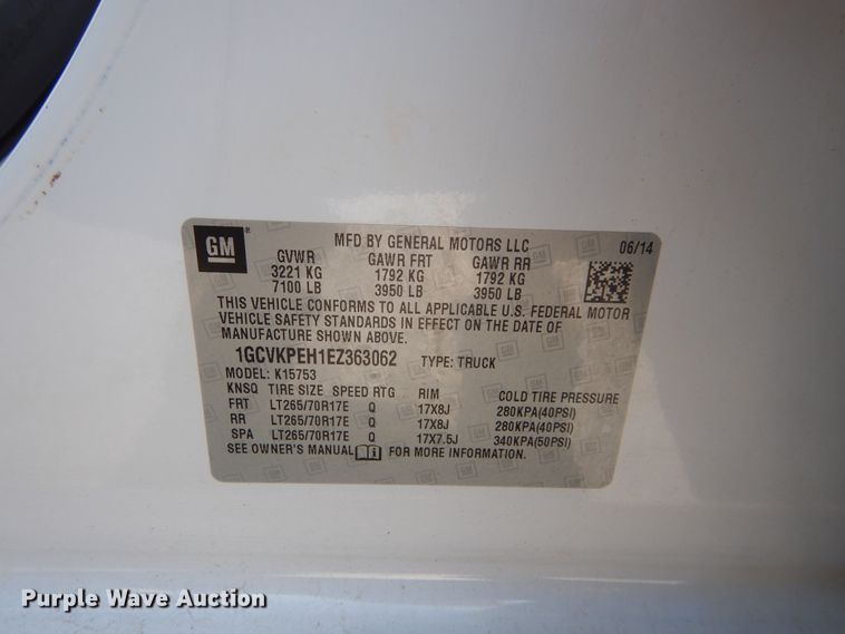 image for item HS9608 2014 Chevrolet Silverado 1500  Double Cab pickup truck