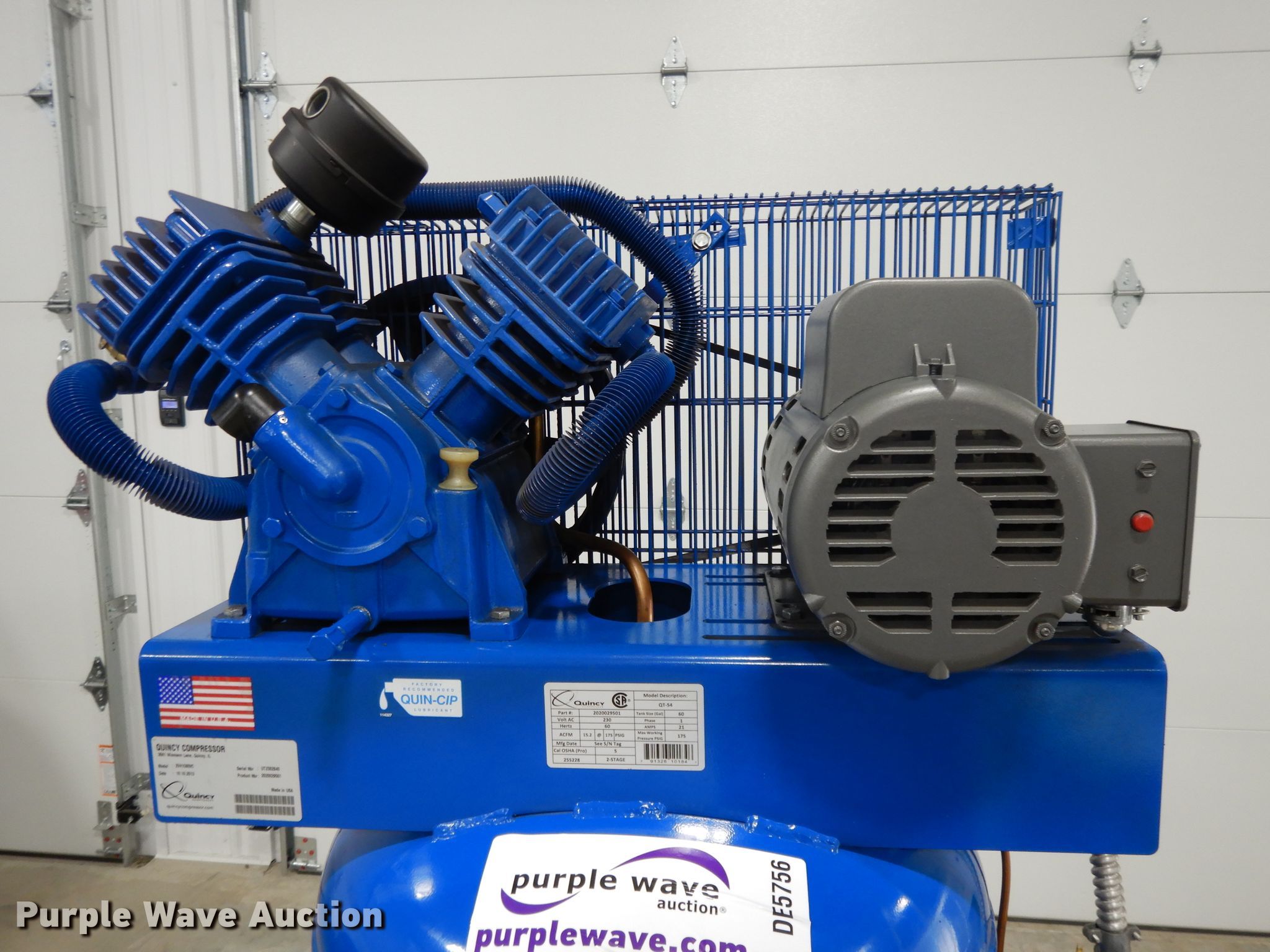 2013 Quincy QT54 air compressor in Smithville, MO | Item DE5756 sold