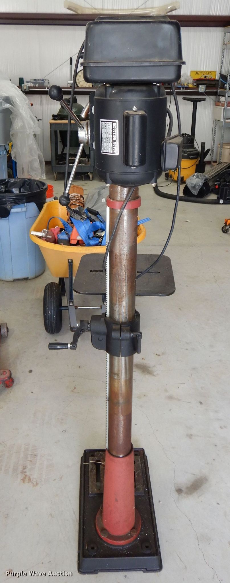 Tradesman 8100S drill press in Lawrence, KS Item FY9130 sold Purple