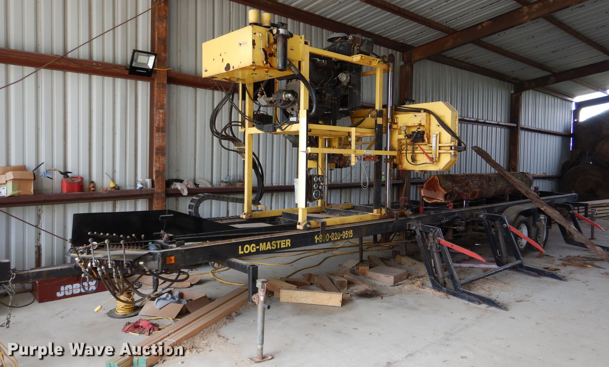 Log Master LM6 sawmill in Richmond, MO Item GL9737 sold Purple Wave