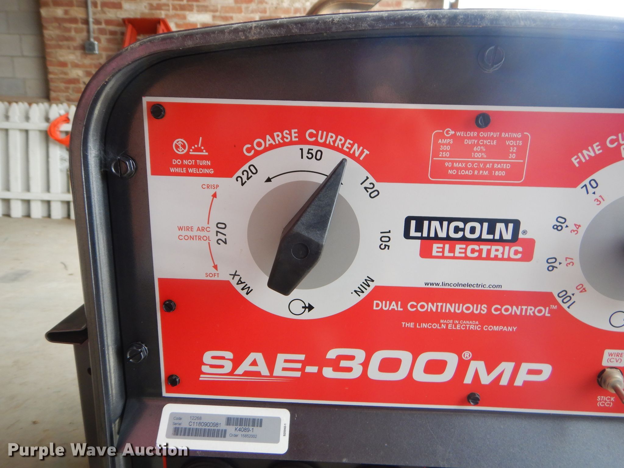 Lincoln SAE 300MP welder in Welch, OK Item GP9201 sold Purple Wave