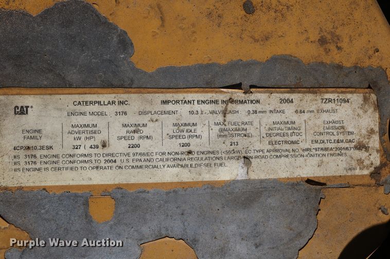 image for item DD6102 2005 Caterpillar 345B  excavator