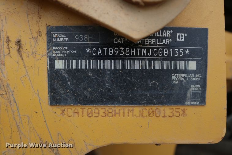 image for item DD6108 2008 Caterpillar 938H  wheel loader