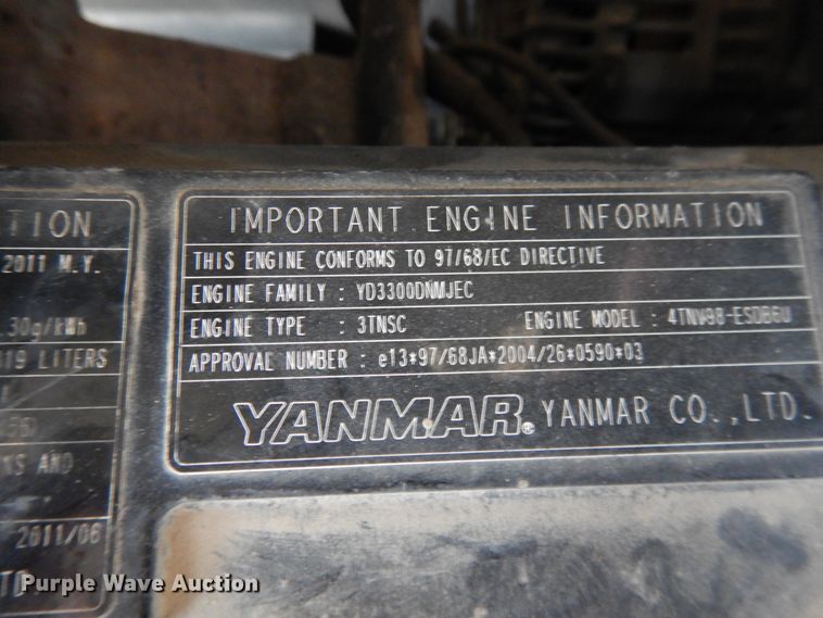 image for item DE5706 2011 Bobcat E60  mini excavator