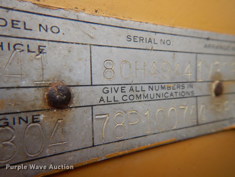 image for item DF5365 1974 Caterpillar 941B  track loader