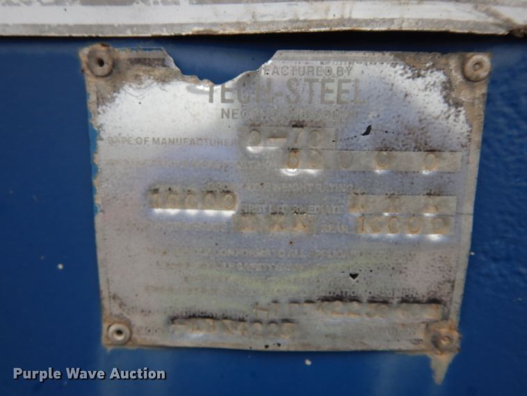 image for item DG6484 1978 Tech Steel HL3N4225 equipment trailer