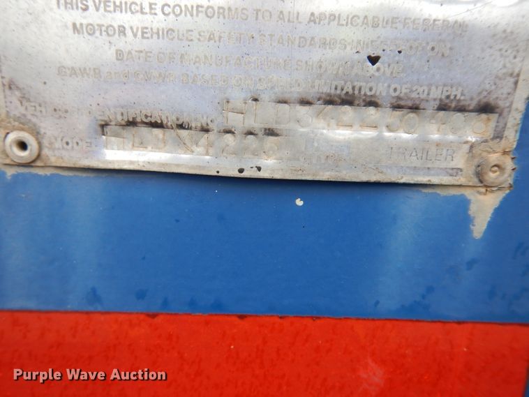 image for item DG6484 1978 Tech Steel HL3N4225 equipment trailer