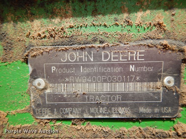 image for item DG6773 2000 John Deere 9400  4WD tractor