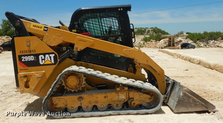 image for item DG6791 2018 Caterpillar 299D2  tracked skid steer loader