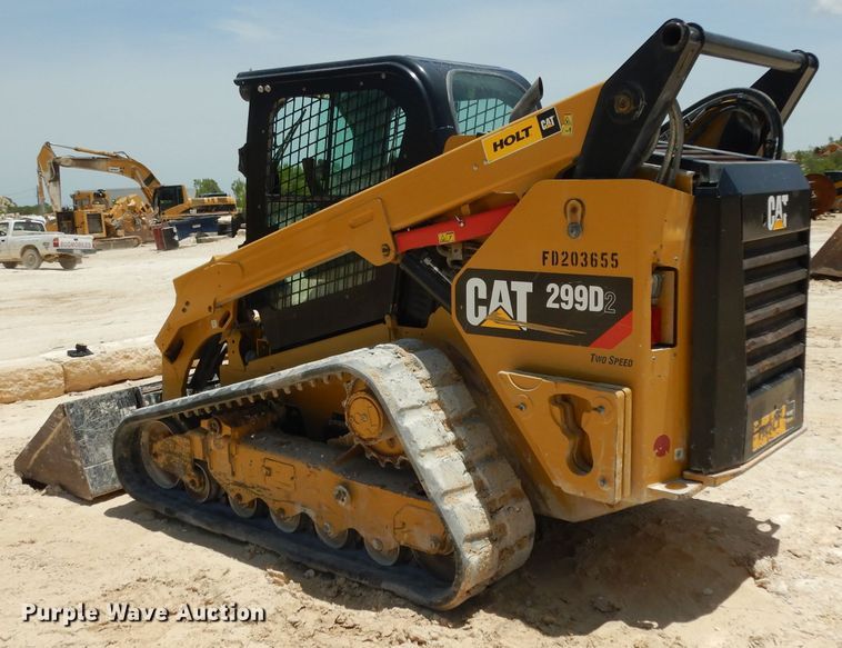 image for item DG6791 2018 Caterpillar 299D2  tracked skid steer loader