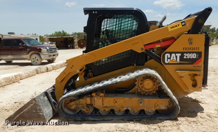 image for item DG6791 2018 Caterpillar 299D2  tracked skid steer loader