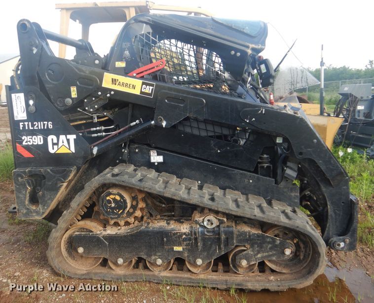 image for item DG8608 2019 Caterpillar 259D  tracked skid steer loader