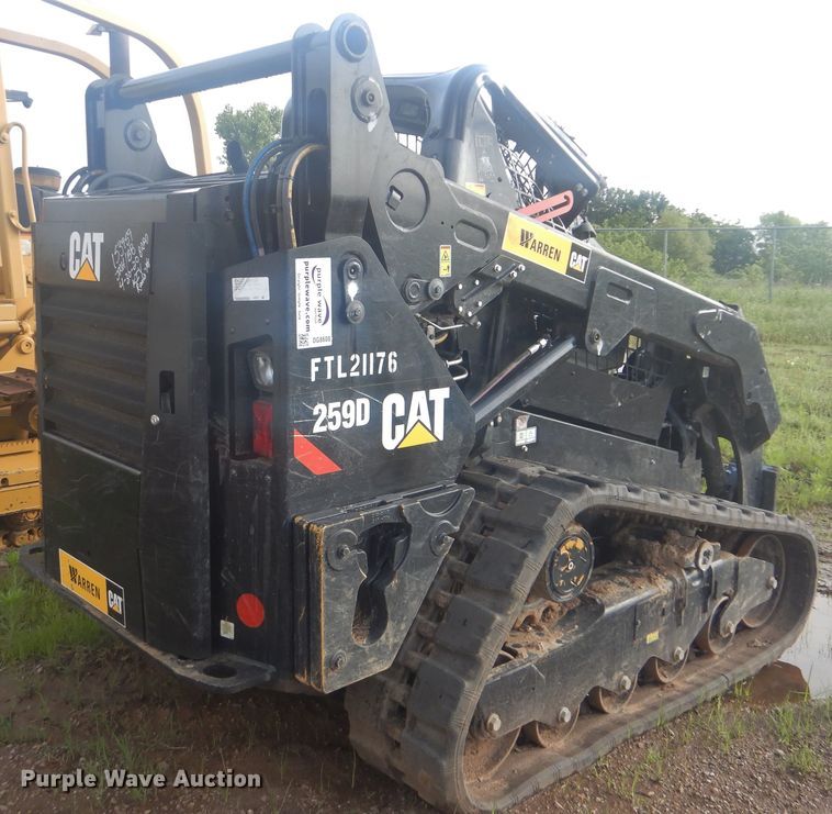 image for item DG8608 2019 Caterpillar 259D  tracked skid steer loader