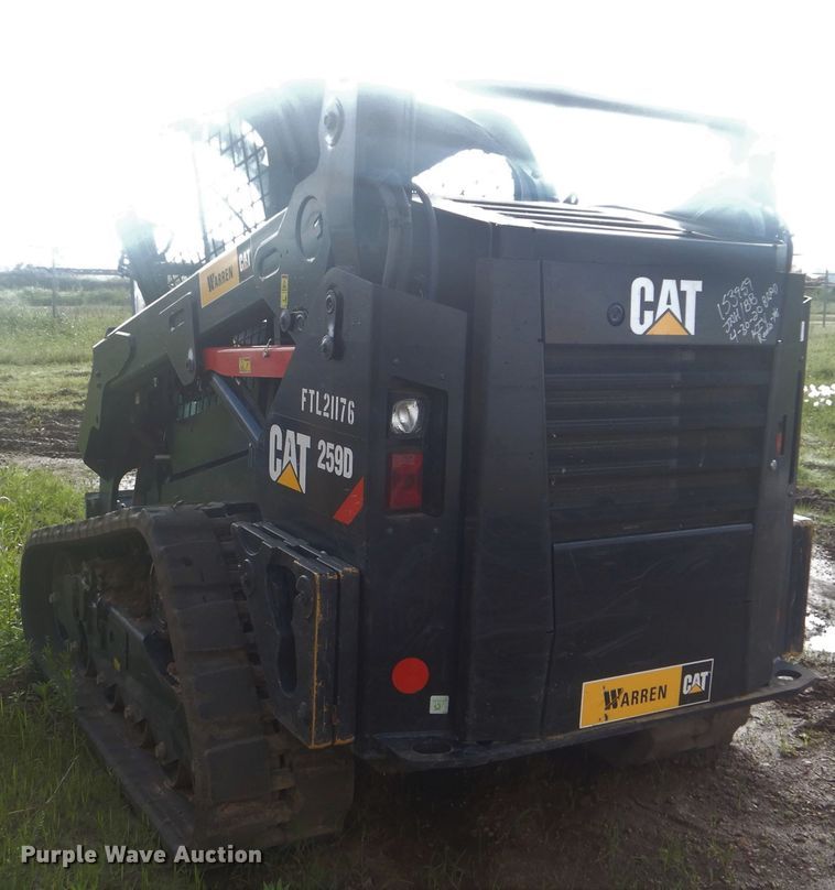 image for item DG8608 2019 Caterpillar 259D  tracked skid steer loader