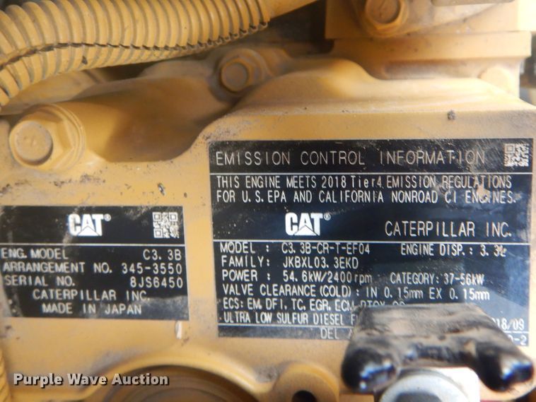image for item DG8608 2019 Caterpillar 259D  tracked skid steer loader