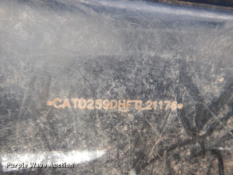 image for item DG8608 2019 Caterpillar 259D  tracked skid steer loader